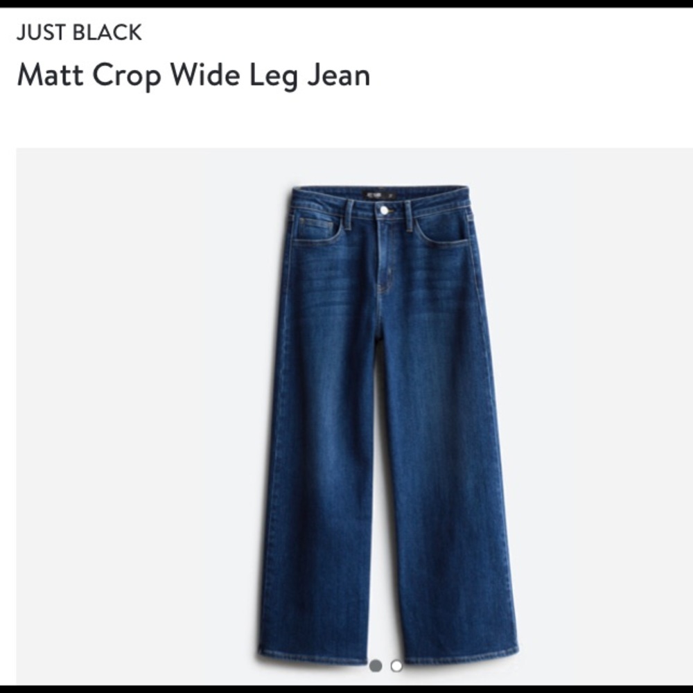 Just Black Stitch Fix High Rise Wide Leg  Jeans 8